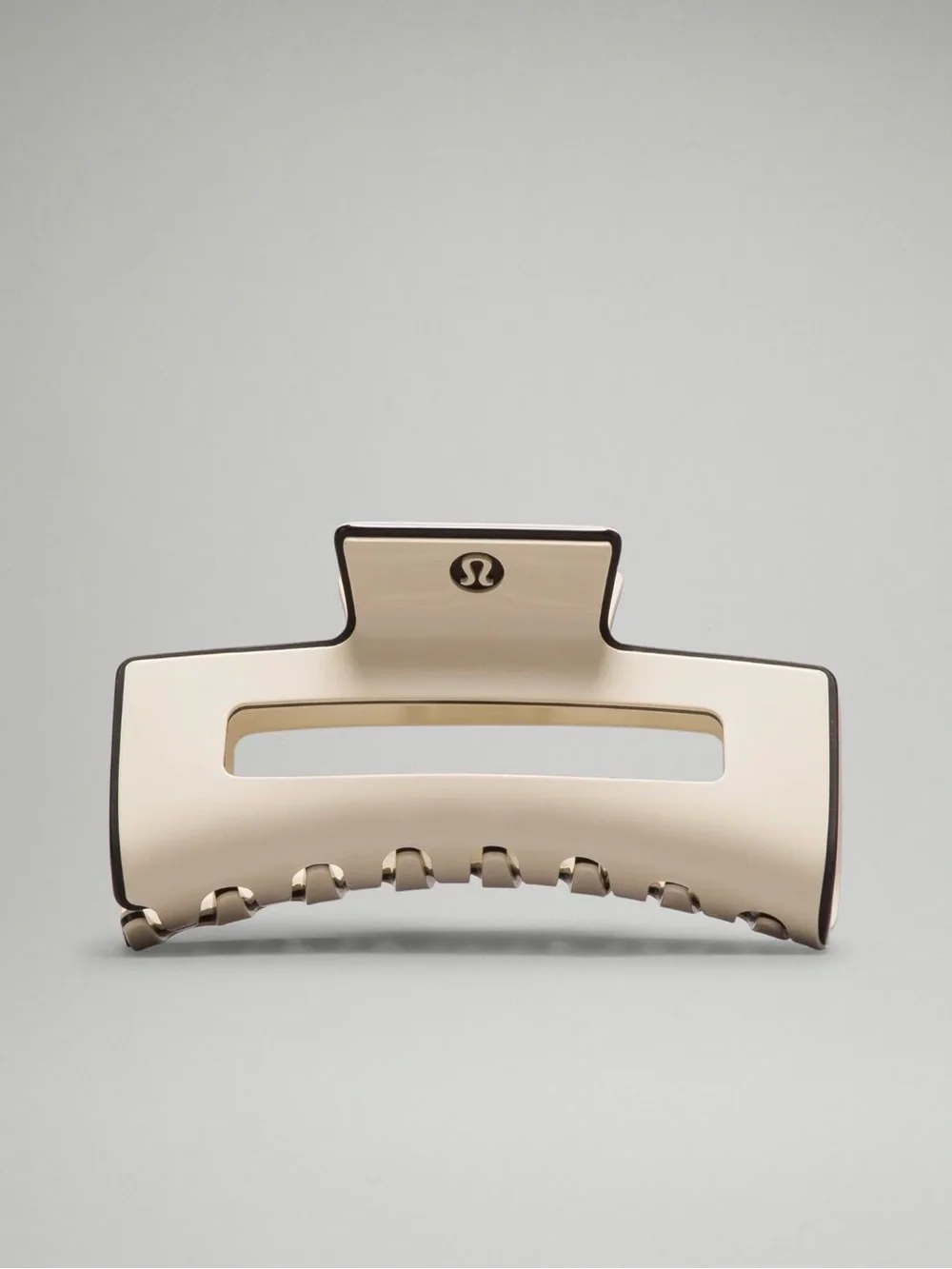 Lululemon Extra Large Claw Hair Clip Light Ivory Black